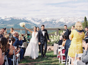 Romona Keveza '8400' size 8 used wedding dress front view on bride