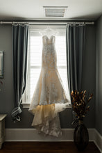 Load image into Gallery viewer, Maggie Sottero &#39;Jackie&#39; size 0 used wedding dress front view on hanger
