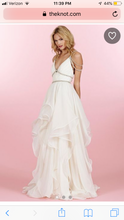 Load image into Gallery viewer, Hayley Paige &#39;Luca&#39; size 4 used wedding dress front view on model
