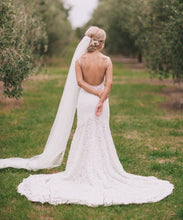 Load image into Gallery viewer, Made With Love &#39;Danni&#39; size 4 used wedding dress back view on bride
