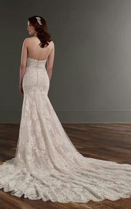 'Martina Liana 'ML803CRZP' size 6 used wedding dress back view on model
