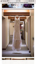 Load image into Gallery viewer, Oleg Cassini &#39;747&#39; size 6 used wedding dress front view on hanger
