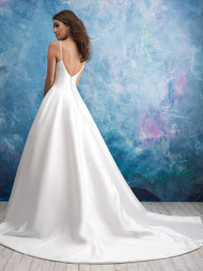 Allure '9570' size 14 new wedding dress back view on model