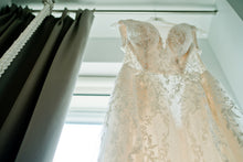 Load image into Gallery viewer, Galina Signature &#39;SWG722&#39; size 0 used wedding dress front view close up
