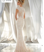 Load image into Gallery viewer, Mori Lee &#39;Madeline Gardner&#39; size 10 new wedding dress back view on model
