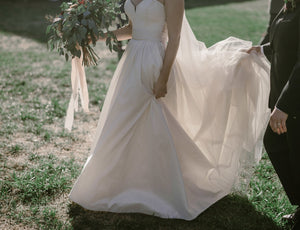 Amsale 'Cameron' wedding dress size-04 PREOWNED