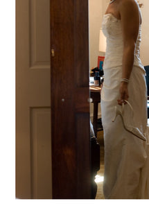 Demetrios 'unknown' wedding dress size-10 PREOWNED