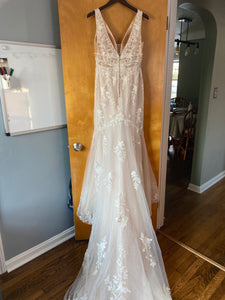 REBECCA INGRAM '21RT377A01' wedding dress size-10 PREOWNED
