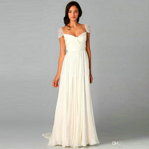 Reem Acra 'Olivia' size 10 used wedding dress front view on model