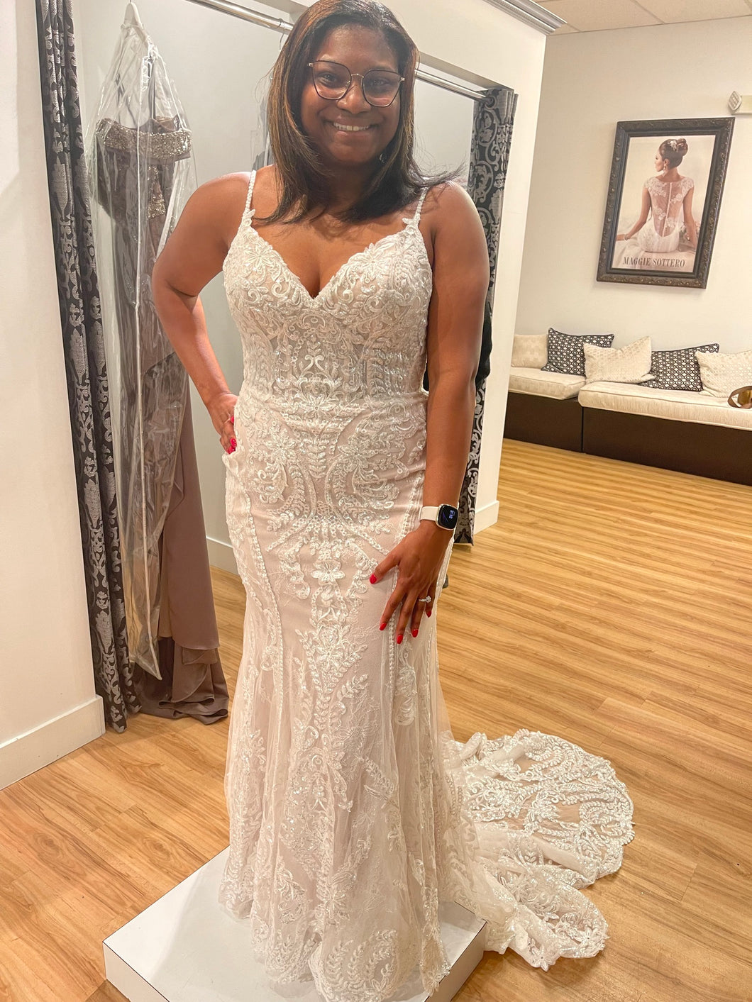 Allure Bridals 'D288 Tiana' wedding dress size-12 NEW