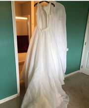 Load image into Gallery viewer, Maggiero &#39;Anita&#39; size 14 sample wedding dress back view on hanger
