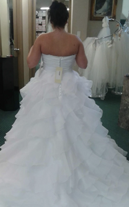 Allure Bridals '8862' size 10 new wedding dress back view on bride