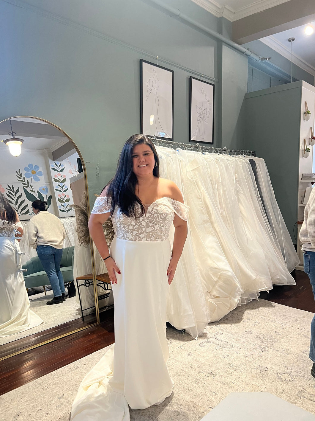 Jenny Yoo 'Jenny' wedding dress size-16 NEW
