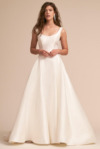 BHLDN 'Bishop' size 8 new wedding dress front view on model