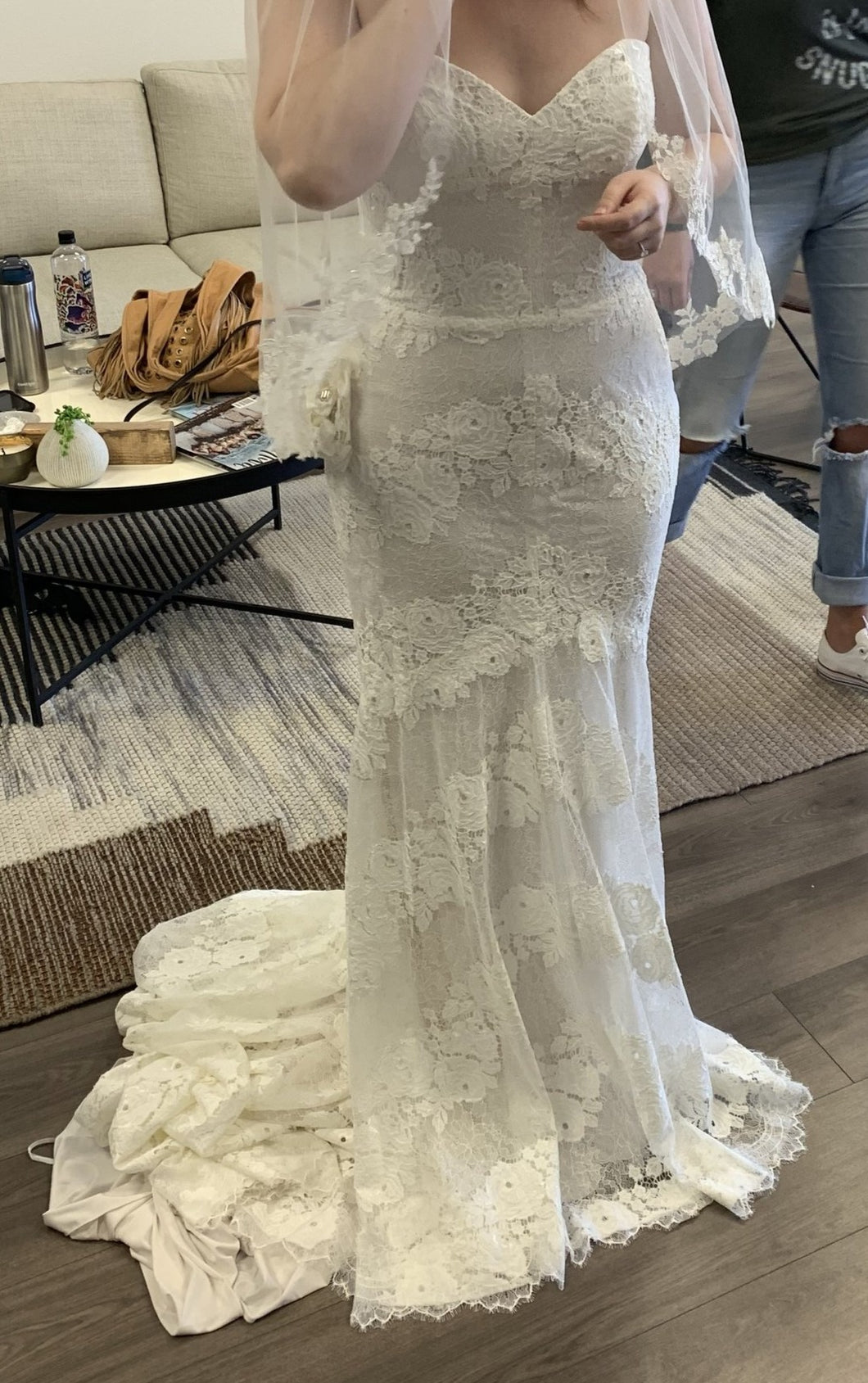 Lillian West '66071' wedding dress size-08 NEW