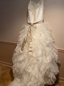 Justin Alexander 'Tiered Ruffle Dress' wedding dress size-12 NEW