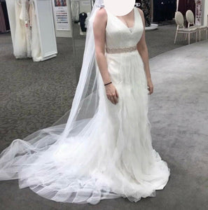 Vera Wang White '35010123' wedding dress size-12 NEW