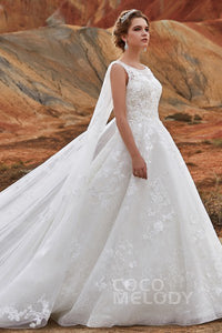 Custom 'Sarah' size 8 new wedding dress side view on model