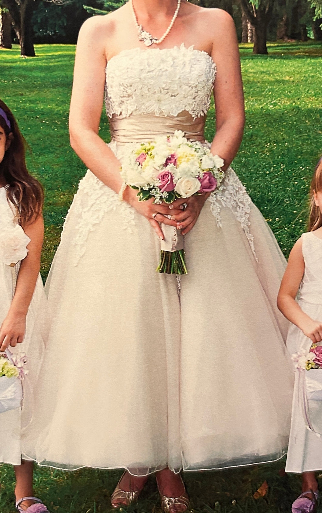 Justin Alexander '8465' wedding dress size-10 PREOWNED