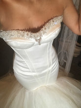 Load image into Gallery viewer, Maggie Sottero &#39;Ivory Mermaid&#39; size 2 new wedding dress front view on bride
