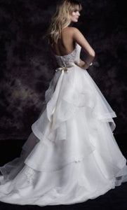 Paloma Blanca '4610' wedding dress size-02 NEW