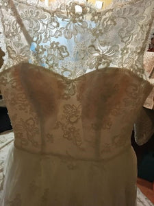 Priscilla of Boston 'Trish Vineyard Collection' wedding dress size-10 SAMPLE