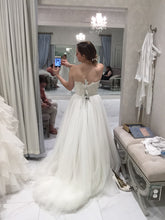 Load image into Gallery viewer, Watters &#39;A Line&#39; size 6 new wedding dress back view on bride
