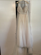 Load image into Gallery viewer, Maggie Sottero &#39;Charlene&#39; size 6 used wedding dress front view on hanger
