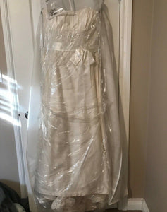 Paloma Blanca '3851' size 14 used wedding dress front view in bag