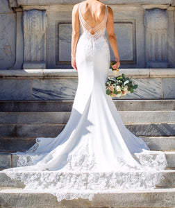 Enzoani 'Lena' wedding dress size-04 PREOWNED