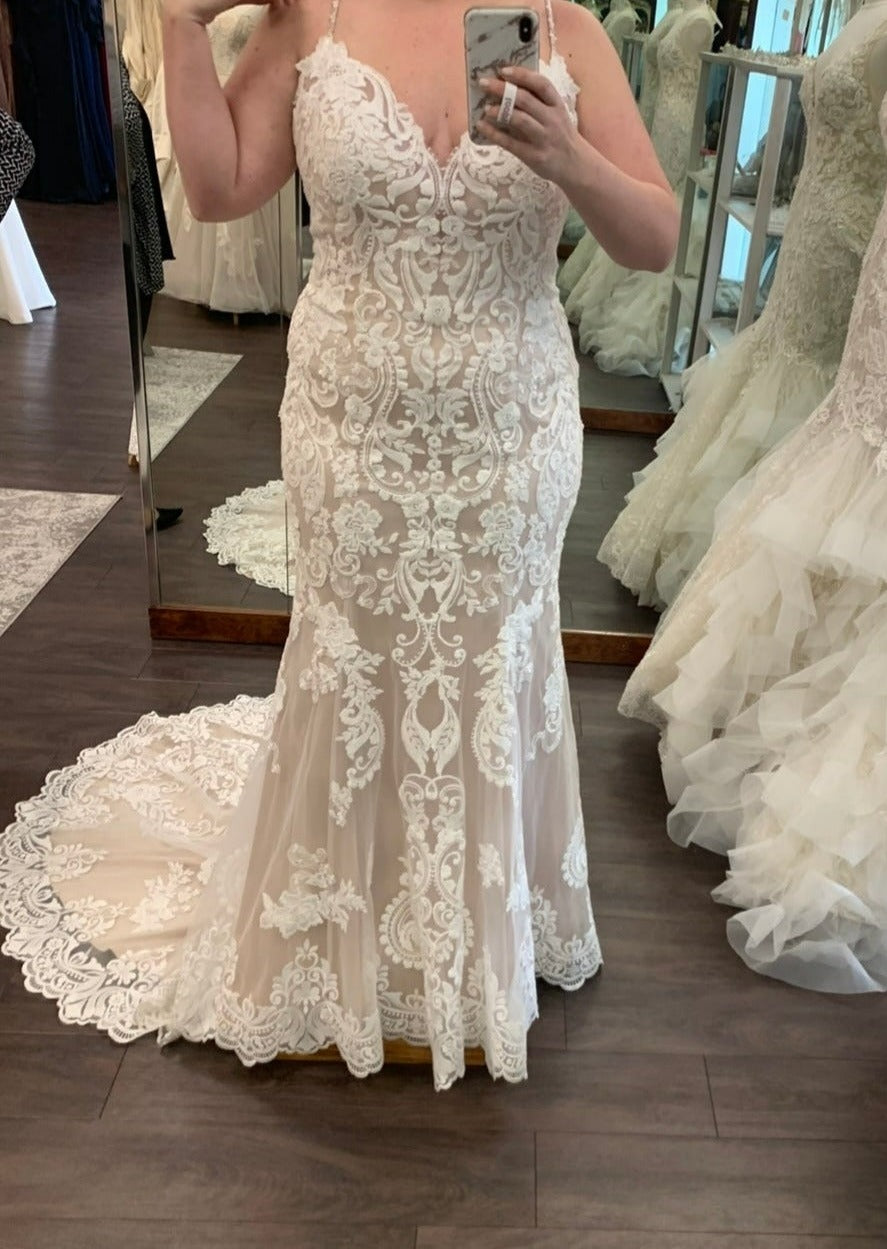 Madison James 'MJ420-AIN-20' wedding dress size-12 NEW