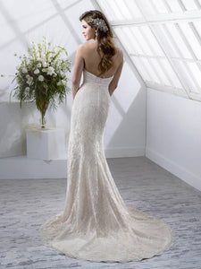 Maggie Sottero 'McCanna/Trinity' size 2 used wedding dress back view on model