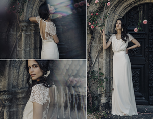 Laure de Sagazan 'Beauregard' size 2 used wedding dress varied views on model