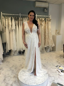 Eva Lendel 'Stella' wedding dress size-10 NEW