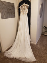 Load image into Gallery viewer, Justin Alexander &#39;Lilian West Collection&#39; size 14 new wedding dress back view on hanger
