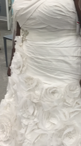 Galina 'Galina Signature Strapless Taffeta' wedding dress size-20 PREOWNED