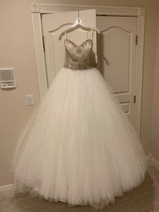 Lazaro '3319 Bodice; 3108 Skirt' wedding dress size-10 NEW