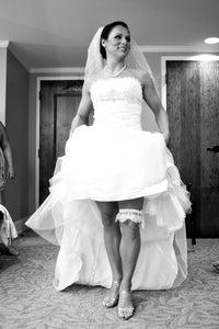 David's Bridal 'WG3121 IVORY' wedding dress size-08 PREOWNED