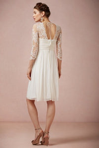 BHLDN 'Omari' size 4 used wedding dress back view on model