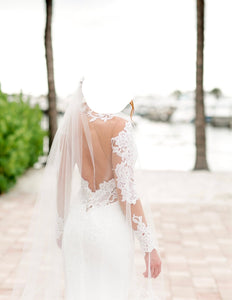 Pnina Tornai 'Custom' wedding dress size-04 PREOWNED