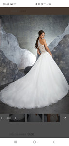 Mori Lee 'Brand New' size 12 new wedding dress back view on model
