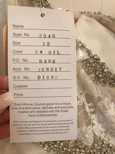 Winnie Couture 'Custom' size 10 new wedding dress view of tag