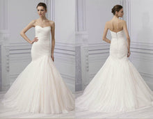 Load image into Gallery viewer, Monique Lhuillier &#39;Forever&#39; size 2 used wedding dress front/back views on model
