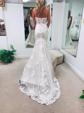Load image into Gallery viewer, Maggie Sottero &#39;Tuscany Lynette&#39; size 4 used wedding dress back view on bride

