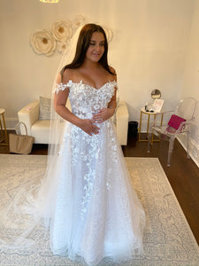 Dany Tabet 'Flora ' wedding dress size-08 NEW