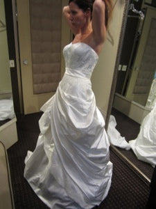 Simone Carvalli 90148 Strapless Wedding Dress - Simone Carvalli - Nearly Newlywed Bridal Boutique - 1