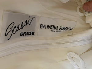 Eva Haynal Forsyth for Arnold Scaasi 'unknown' wedding dress size-08 PREOWNED