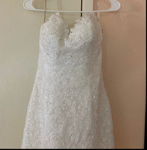 Maggie Sottero 'Marianne ' wedding dress size-08 PREOWNED