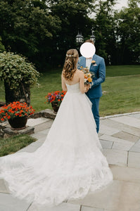 Amsale 'Quinton' wedding dress size-00 PREOWNED
