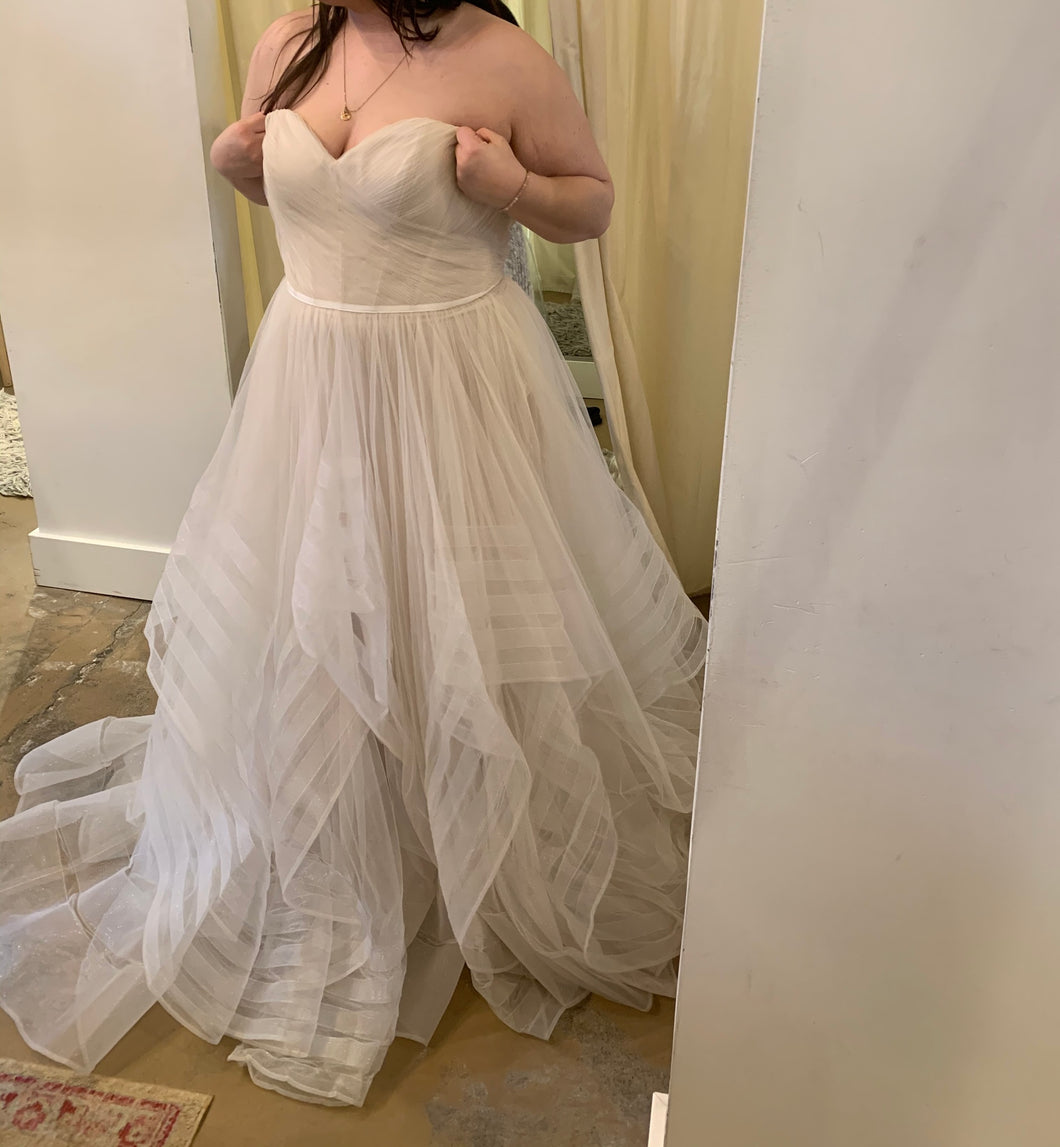 Watters 'Garner Gown' wedding dress size-12 SAMPLE
